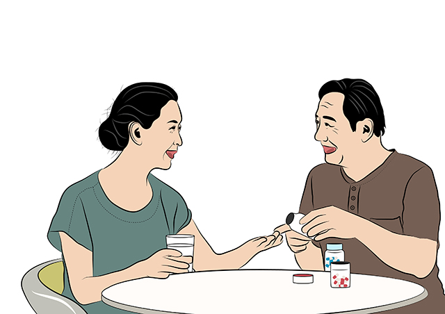 夫妻、吃飯、聊天-康興醫(yī)療器械官網